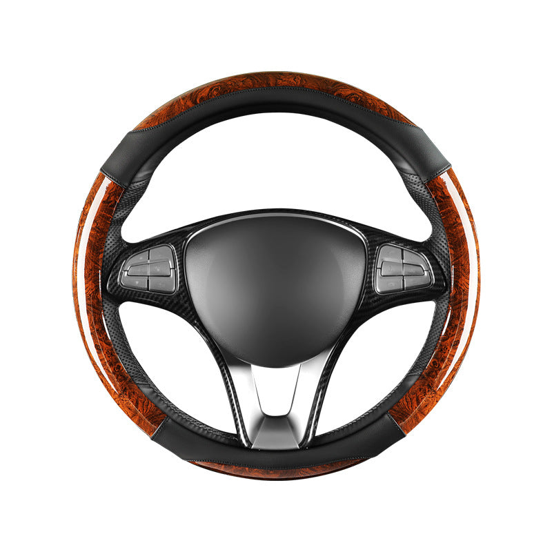 Amazon Car Steering Wheel Cover with Crescent Pattern Peach Wood Spring, Summer, Autumn and Winter Universal Taobao Douyin and Other Manufacturers Dropshipping