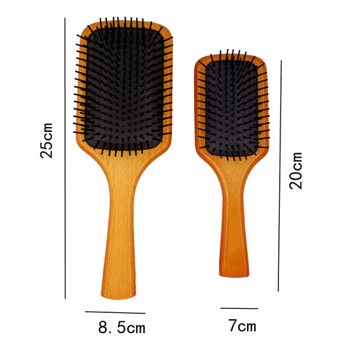 Avatar with air cushion comb hair comb styling air bag comb Maple massage care solid wood air cushion comb wholesale