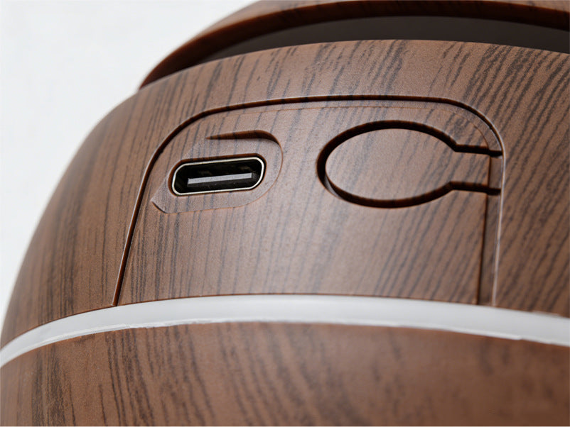 Foreign Trade Mushroom Head Humidifier USB Desktop Household Mini Wood Grain Aromatherapy Essential Oil Aromatherapy Machine Manufacturer Low Noise
