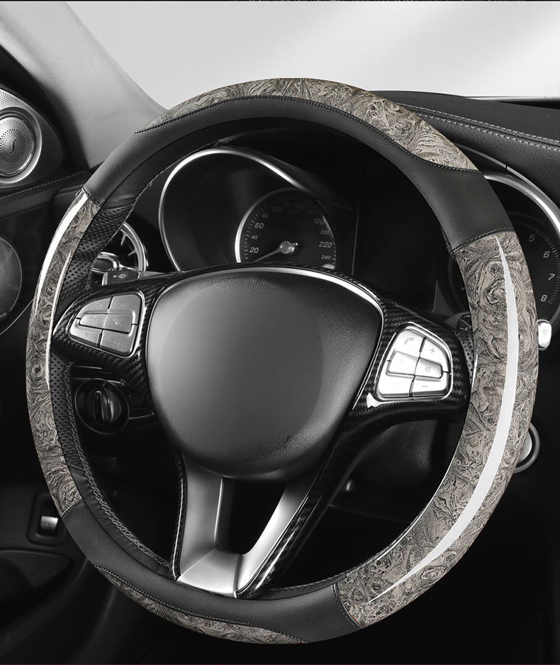 Amazon Car Steering Wheel Cover with Crescent Pattern Peach Wood Spring, Summer, Autumn and Winter Universal Taobao Douyin and Other Manufacturers Dropshipping